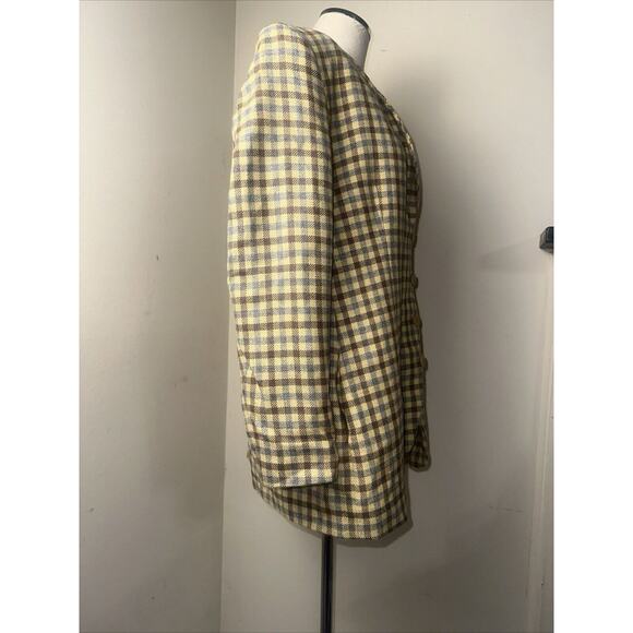 GIORGIO ARMANI Le Collezioni Houndstooth Alpaca/Wool Blend Blazer Sz US 10/EU 46 - Picture 7 of 12